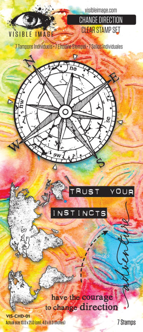 Visible Image: Stamp Set, Change Direction 4in x 8in