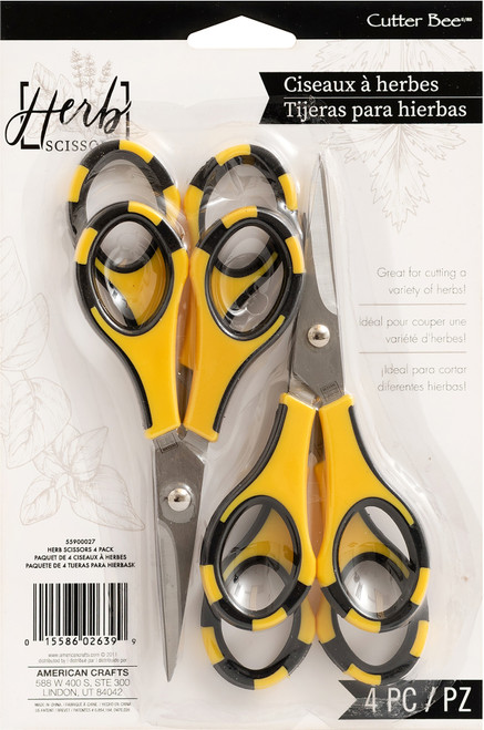 American Crafts: Cutter Bee Scissors 4 - Pack