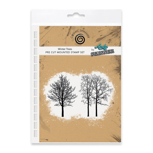 Andy Skinner: Winter Trees Rubber Pre Cut Rubber Stamp Set