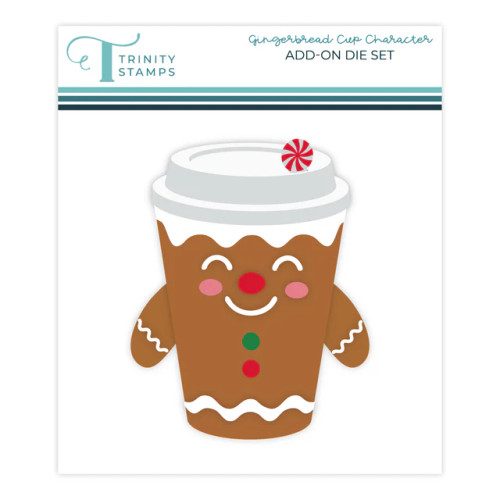 Trinity Stamps: Cup Character - Gingerbread Add-On Die Set