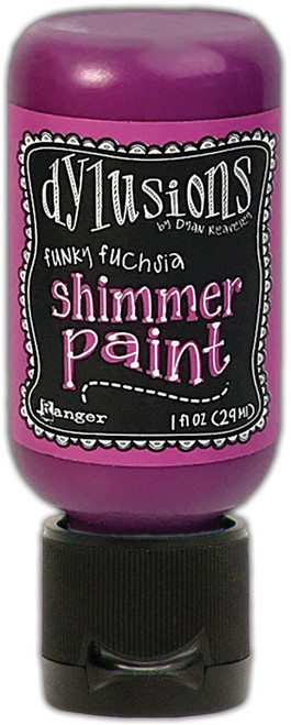 Dyan Reaveley: Dylusions Shimmer Paint, Funky Fuchsia
