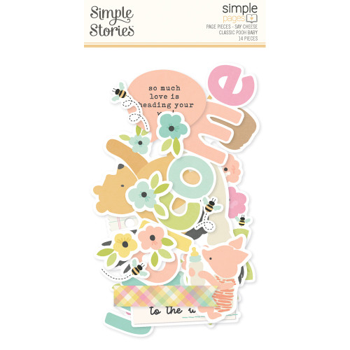 Simple Stories: Simple Pages Page Pieces, Say Cheese Classic Pooh Baby
