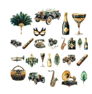 Simply Stated: Ephemera, Gatsby's Gala - Accessories