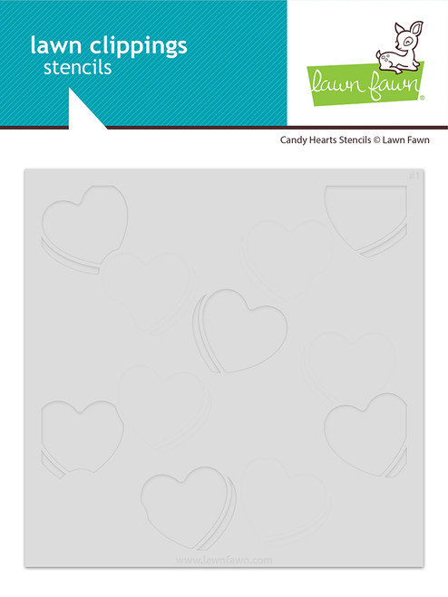 Lawn Fawn: Layering Stencils, Candy Hearts