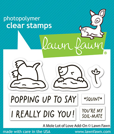 Lawn Fawn: Stamps - A Mole Lot of Love - Add-on