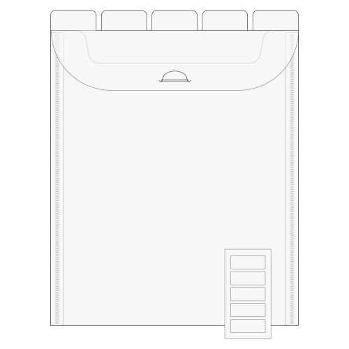 The Organized Option 8.5x11 Flip Flap Pocket 10pk