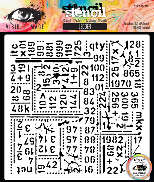 Visible Image: Ledger Stencil 6in x 6in Stencil