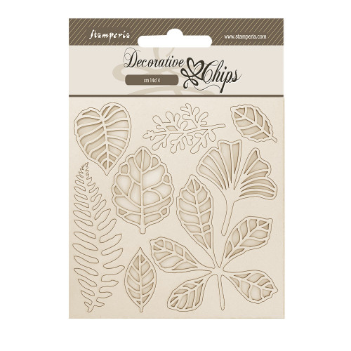 Stamperia: Decorative Chips, Herbarium Silvae - Leaves
