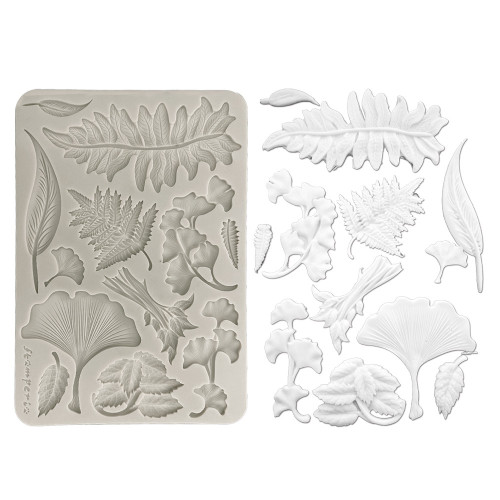 Stamperia: A5 Silicone Mould, Herbarium Silvae - Botanical Leaf Collection
