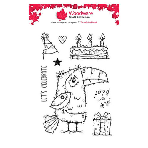 Woodware Tony Toucan A6 Clear Stamp Set by Françoise Read