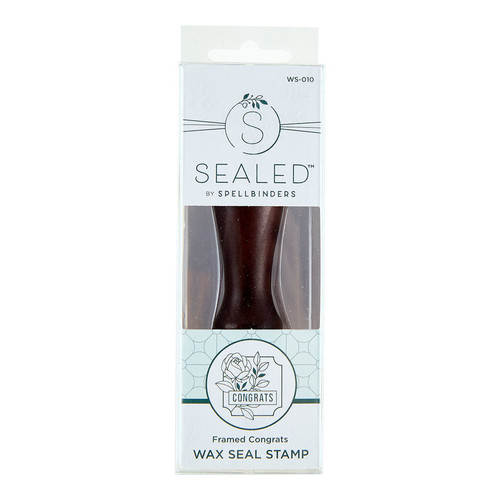 Spellbinders: Wax Seal Stamp, Sealed by Spellbinders - Framed Congrats