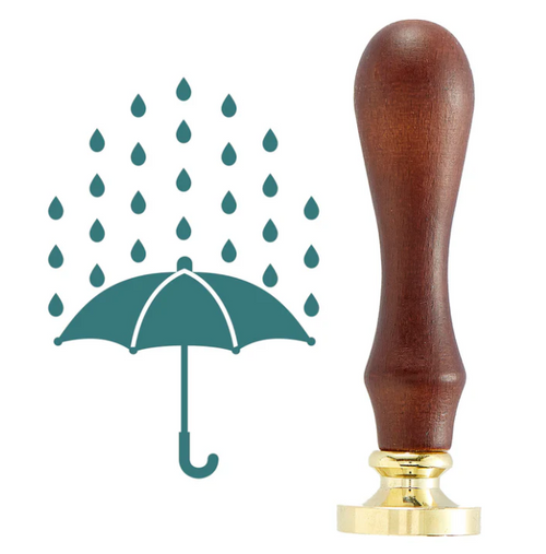 Spellbinders: Wax Seal Stamp, Falling Raindrops