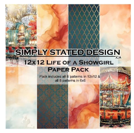 Simply Stated: 12x12 The Life Of A Showgirl Paper Pack