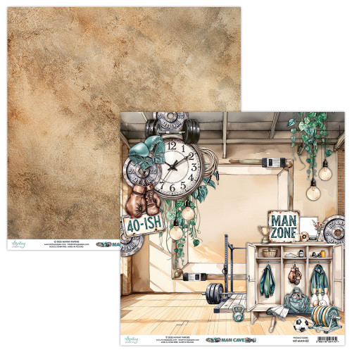 Mintay: 12X12 Patterned Paper, Man Cave 02