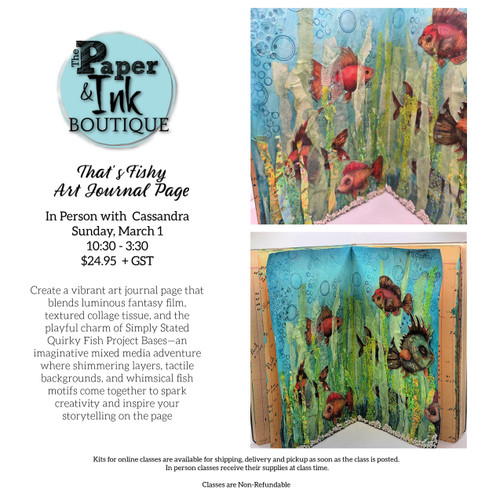 Cassandra: March 1, In Person, That's Fishy Art Journal Page