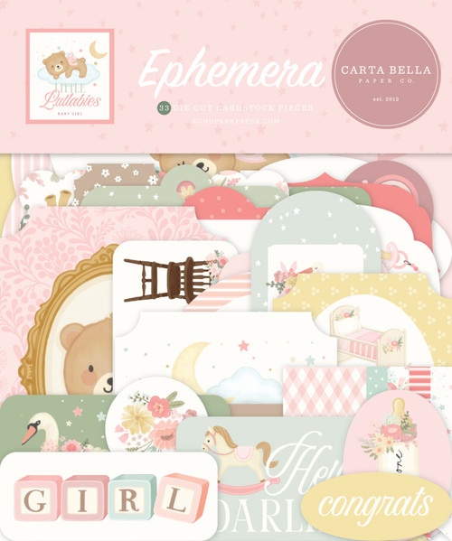 Echo Park: Ephemera, Little Lullabies Baby Girl