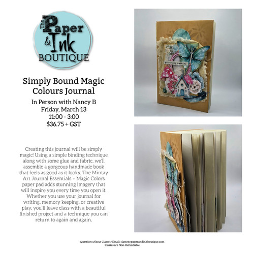 Nancy B: March 13, In Person, Simply Bound Magic Colours Journal