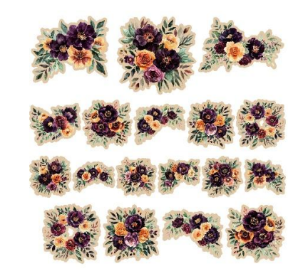 “Simply Stated: Ephemera, Dark Blooms - Floral