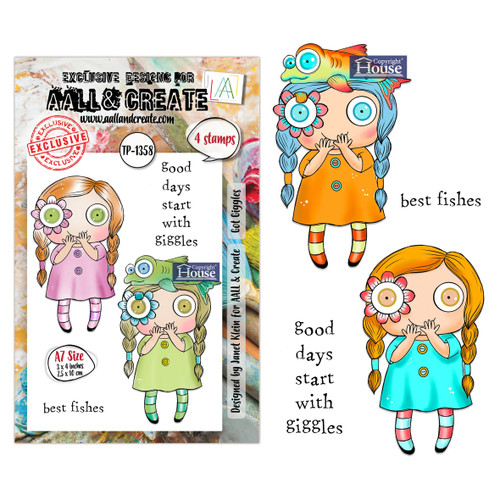 Aall & Create: A7 Stamp Set, Got Giggles #1358