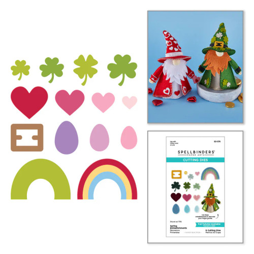 Spellbinders: Spring Embellishments Felt Décor Etched Dies by Sandi MacIver