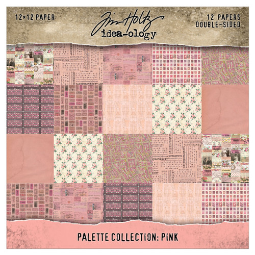 Tim Holtz: 12" x 12" Palette Collection, Pink