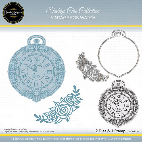 Jamie Rodgers: Stamp & Die Set, Shabby Chic Collection - Vintage Fob Watch