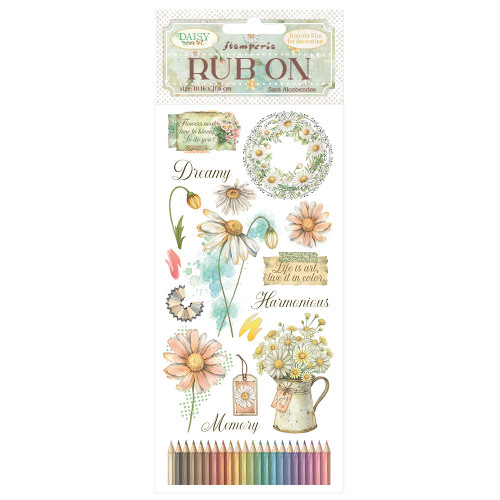 Stamperia: Rub ons - Daisy Art - Harmonious