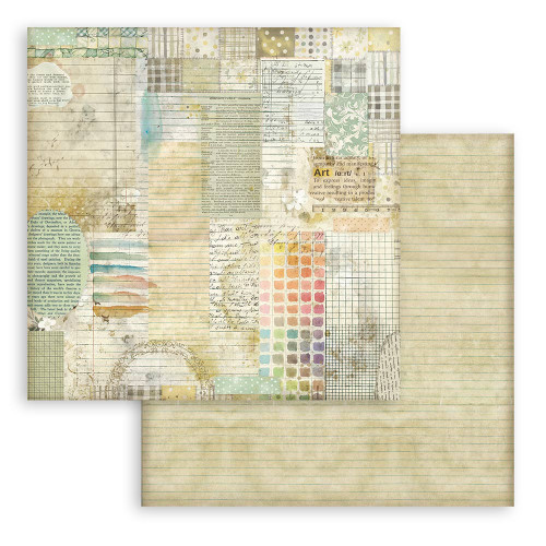 Stamperia: 12x12 Patterned Paper - Daisy Art Watercolor Pattern