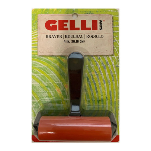 Gelli Arts: Pop-In Brayer & Roller System , 4" Hard Rubber