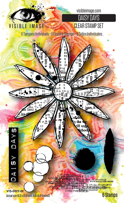 Visible Image: 4" x 6" Stamp, Daisy Days