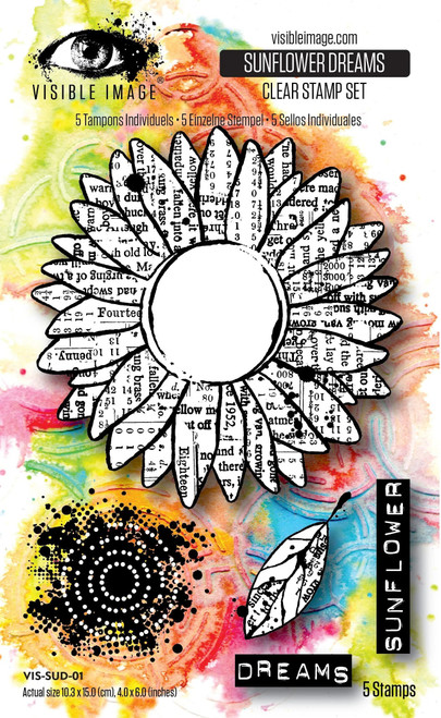 Visible Image: 4" x 6" Stamp, Sunflower Dreams