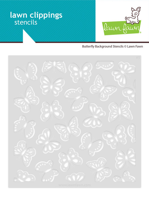 Lawn Fawn: Stencil, Butterfly Background