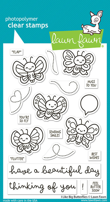 Lawn Fawn: Stamps - I Like Big Butterflies
