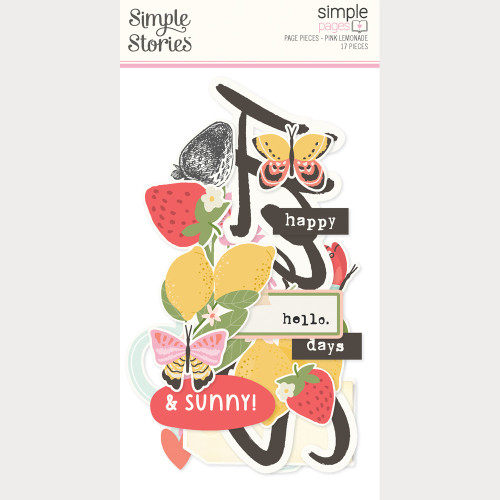 Simple Stories: Simple Pages Page Pieces, Pink Lemonade