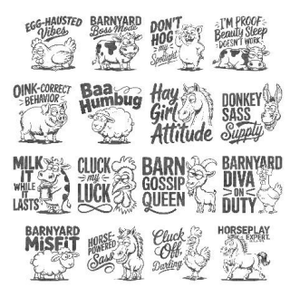 Simply Stated: Ephemera, Funny Farm - Sentiments