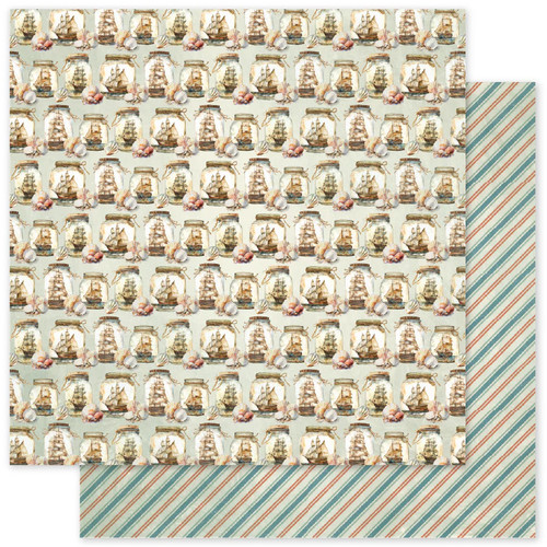 Paper Rose: 12X12 Patterned Paper, Seaside Memories E