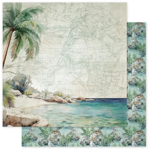 Paper Rose: 12X12 Patterned Paper, Seaside Memories F