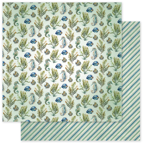 Paper Rose: 12X12 Patterned Paper, Seaside Memories Basics F