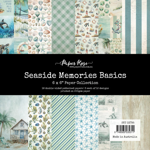 Paper Rose: 6X6 Paper Collection, Seaside Memories Basics