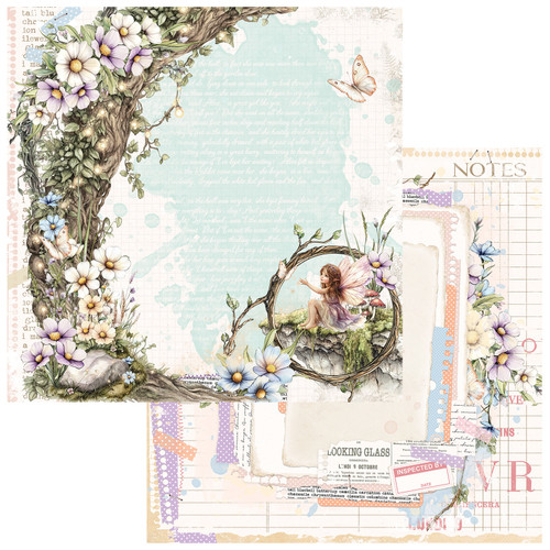 49 & Market: 12x12 Patterned Paper, The Looking Glass - Fairy Hollow