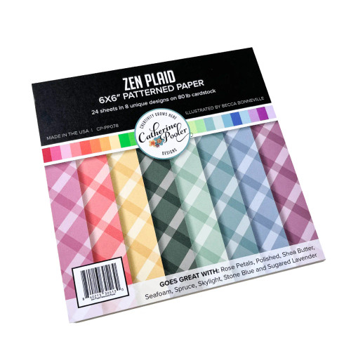 Catherine Pooler Designs: Zen Plaid Patterned Paper