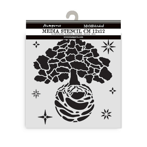 Stamperia: Thick Stencil, A New Beginning - The World Tree