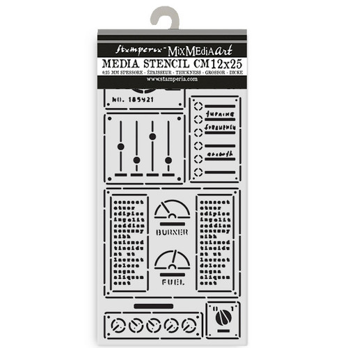 Stamperia: Thick Stencil, A New Beginning - Control Panel