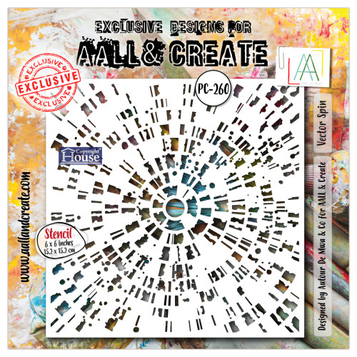 AALL and Create - 6x6 Stencil - Vector Spin #260