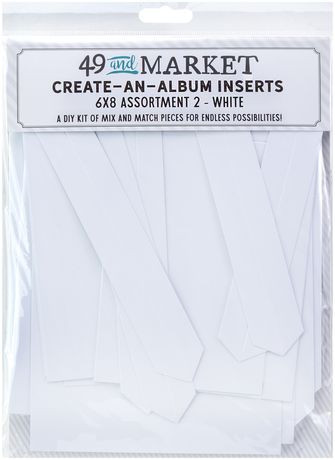 49 And Market: Create-An-Album Foundation Inserts #2- White