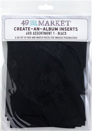 49 And Market: Create-An-Album Foundation Inserts #1 - Black