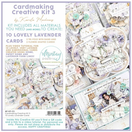 Mintay: Cardmaking Creative Kit, 3 (10 Lovely Lavender Cards)