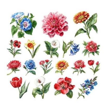 Simply Stated Design: Single Floral Ephemera, Garden Reverie