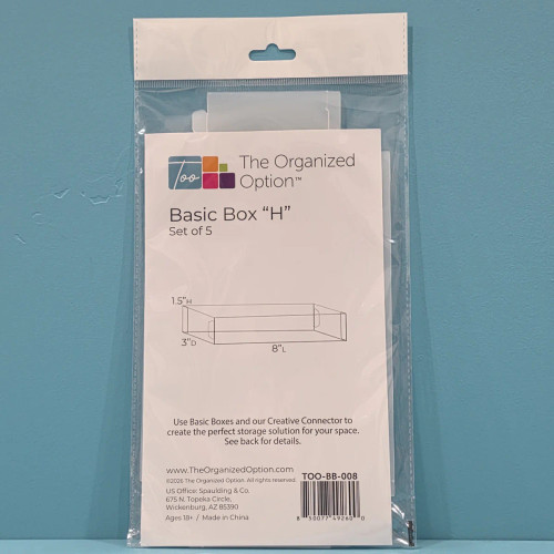 The Organized Option: Basic Box "H" - Set of 5