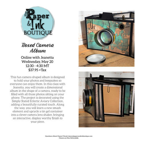 Jeanetta H: May 20, Online with Kit,  Boxed Camera Album